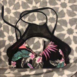 floral bikini top